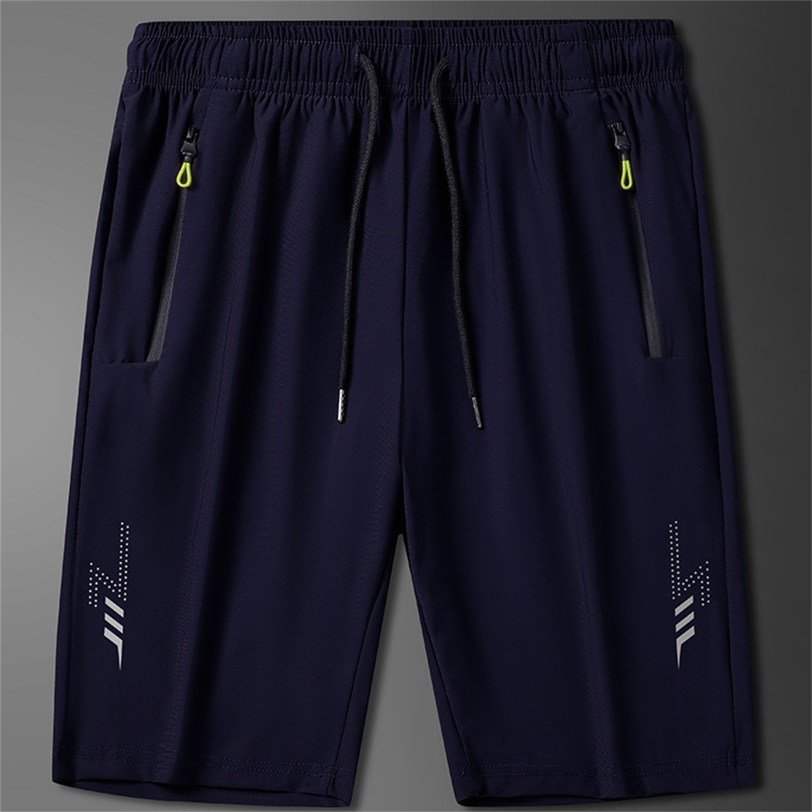thumbnail image 2 of Pantalones cortos ligeros de running para hombre de 18 cm: bolsillos con cremallera, pantalones cortos deportivos de secado rápido con elasticidad en 4 direcciones, tallas M-XXXXXXL, 2 of 4